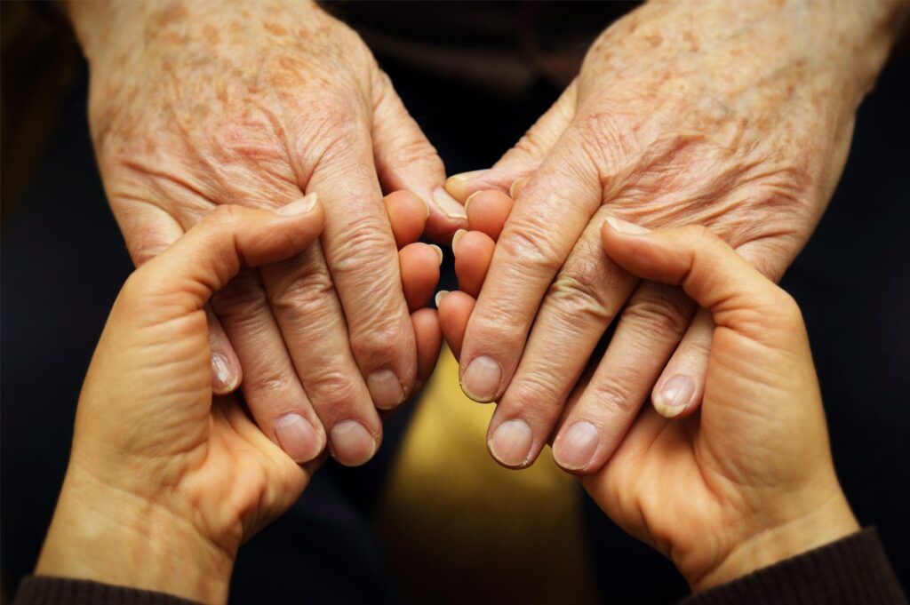 hands holding hands