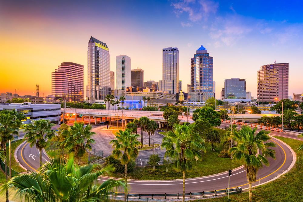 Tampa Florida downtown skyline
